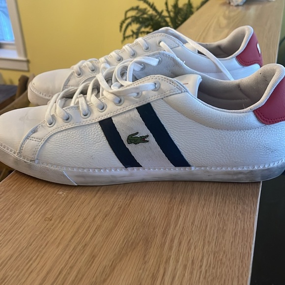 Lacoste Grad Vulc 120 2 P Men’s White Leather Lifestyle Sneakers Shoes Size 11.5 - Picture 2 of 7